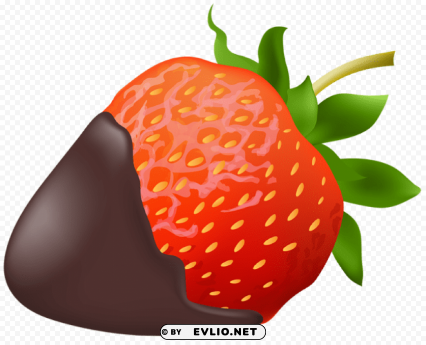 Strawberry With Chocolate PNG With No Registration Needed