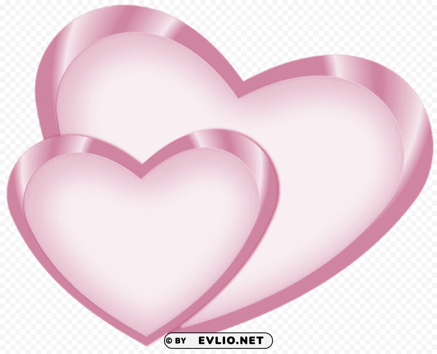 valentine soft pink hearts HighQuality Transparent PNG Object Isolation