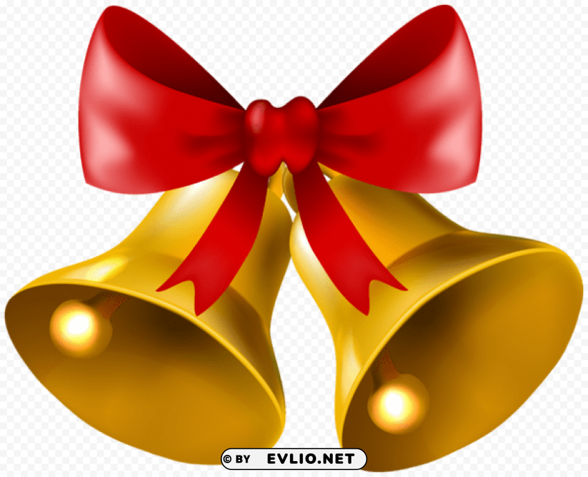 christmas bells deco Isolated Character with Clear Background PNG