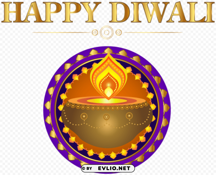 happy diwali decoration PNG for blog use