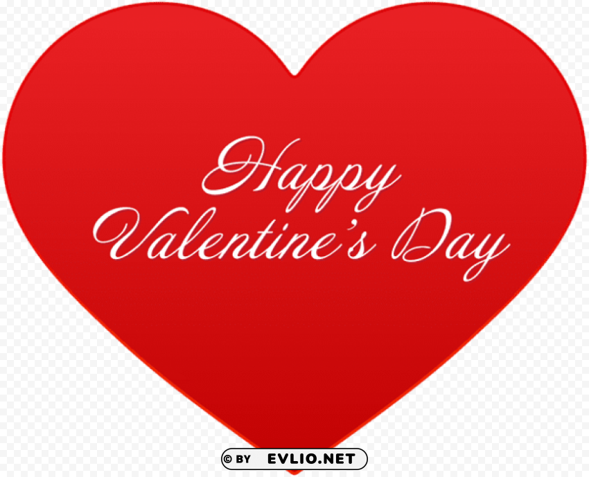 happy valentine's day heart PNG for educational use
