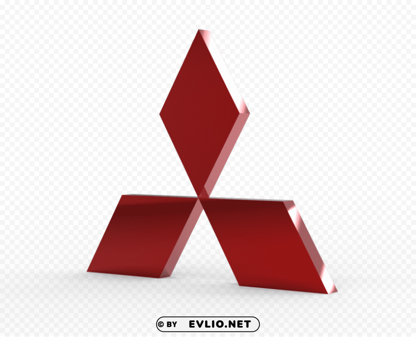 mitsubishi logo Clean Background Isolated PNG Image