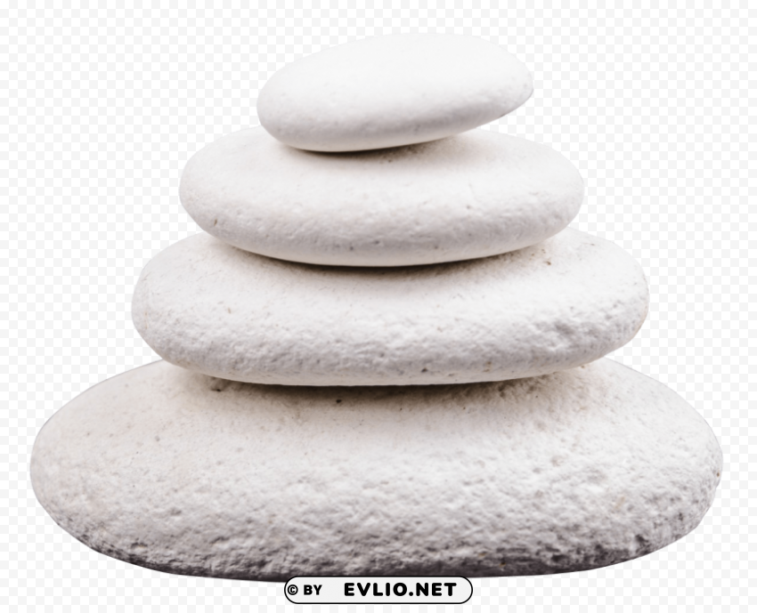 Spa Stones Transparent PNG Isolated Object with Detail