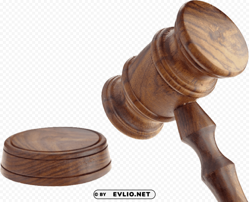 gavel Isolated Artwork with Clear Background in PNG