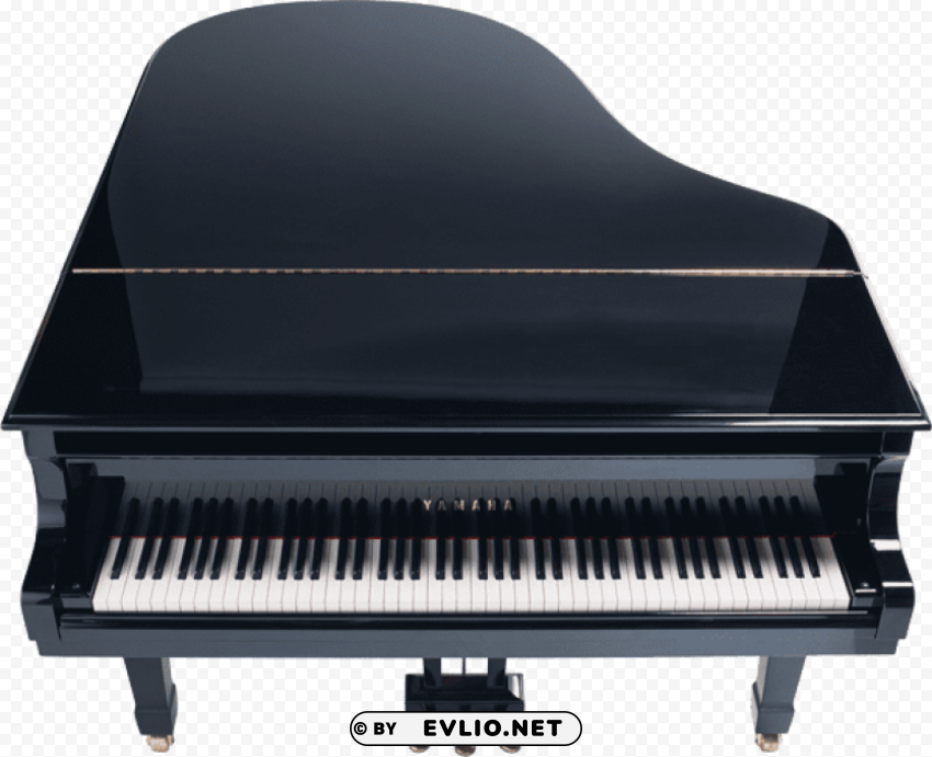 black yamaha piano Clear background PNGs