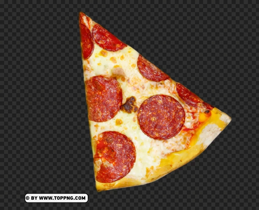 Crispy Pepperoni Pizza Slice High Quality PNG Image With Isolated Artwork