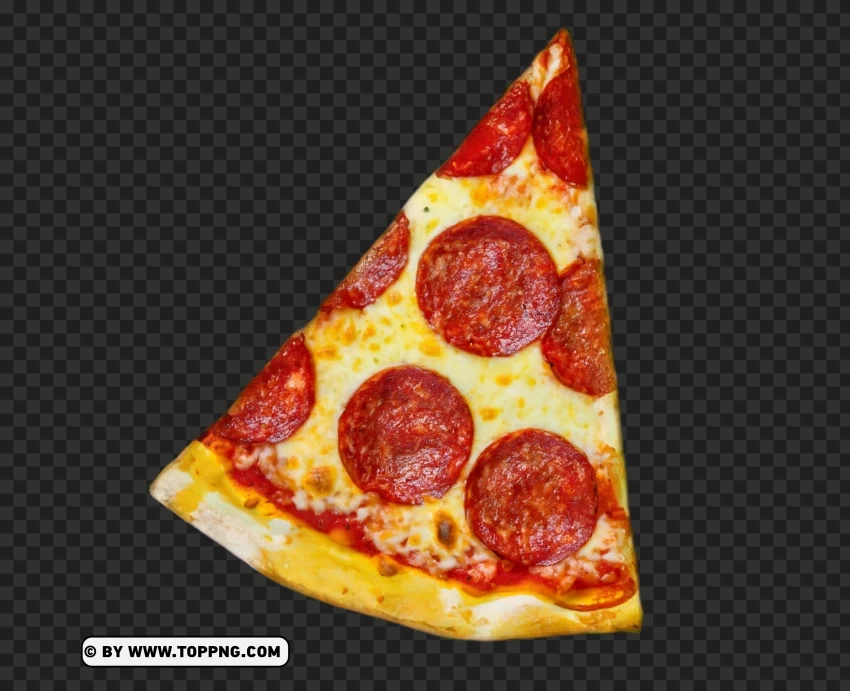 Delicious Pepperoni Pizza Slice Transparent PNG Image with Isolated Element