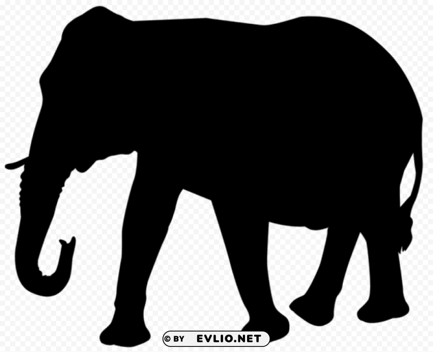 elephant silhouette PNG images for merchandise