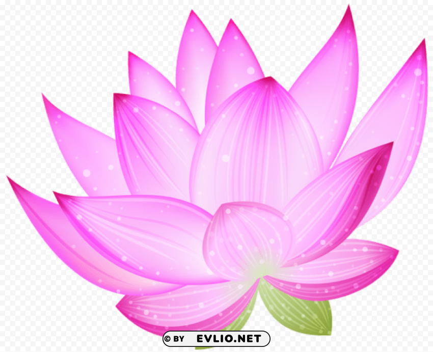 PNG image of large pink lotus PNG images free download transparent background with a clear background - Image ID b7193efe