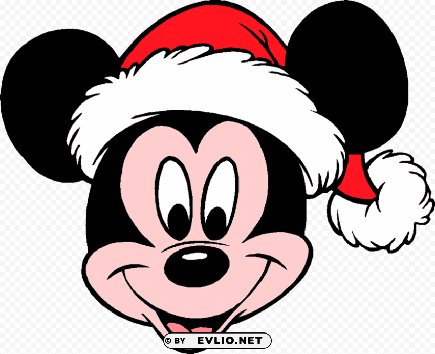 Mickey Mouse Head Transparent Background Isolated PNG Item