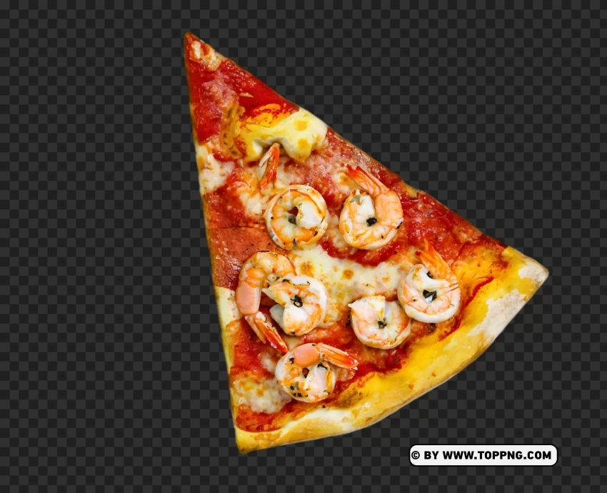 Tasty Seafood Pizza Slice HD Image PNG images alpha transparency