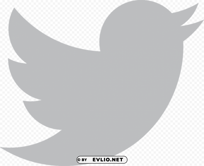 twitter logo vector grey PNG file with alpha