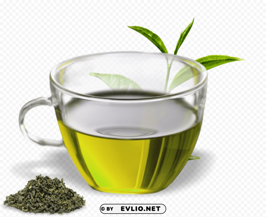 Green Tea PNG Illustration Isolated On Transparent Backdrop