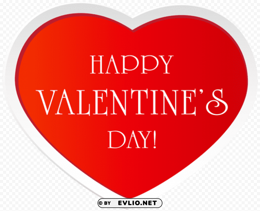 happy valentine's day red heart PNG images for personal projects