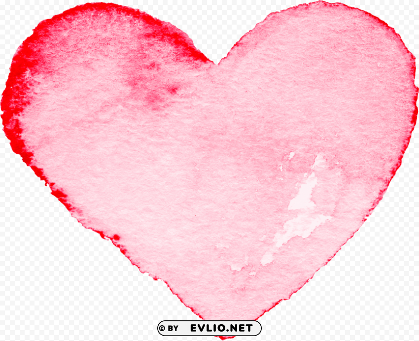 pink watercolor heart Transparent Background Isolated PNG Icon PNG transparent with Clear Background ID 03fac9f1