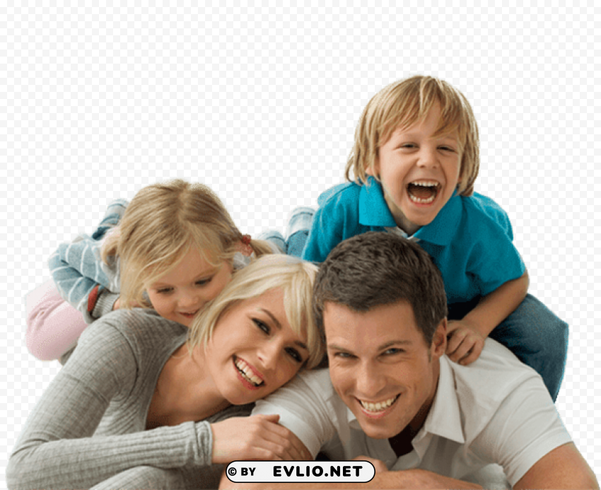 life happy family Transparent PNG Isolated Graphic Detail