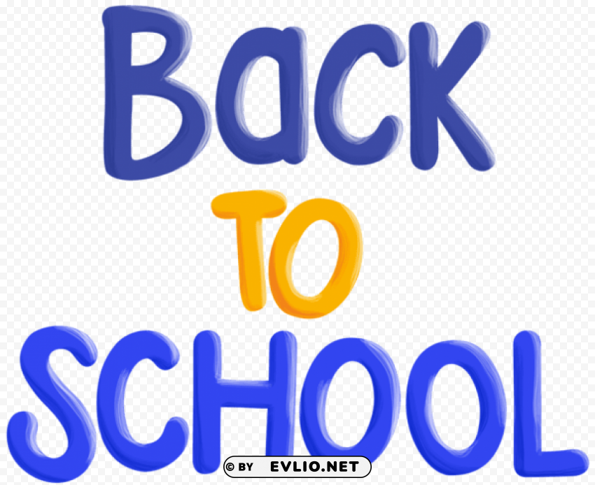 back to school text Transparent Background Isolated PNG Design