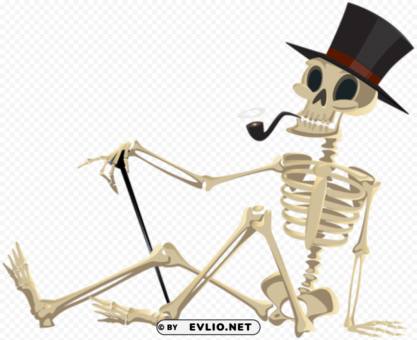 Halloween Skeleton ClearCut Background PNG Isolated Subject