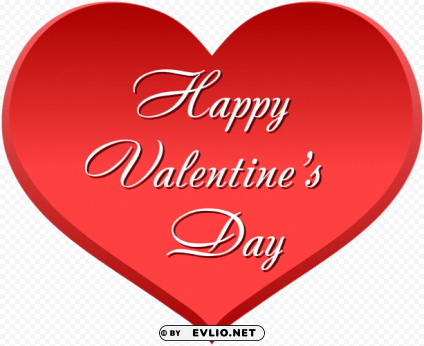 Happy Valentines Day Heart PNG For Blog Use