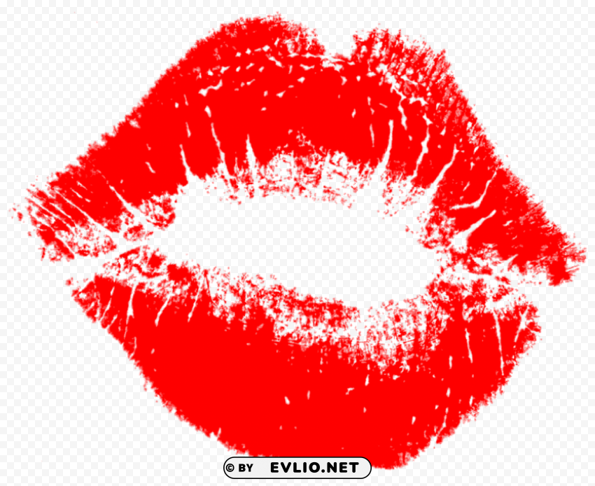lips kiss ClearCut Background Isolated PNG Design