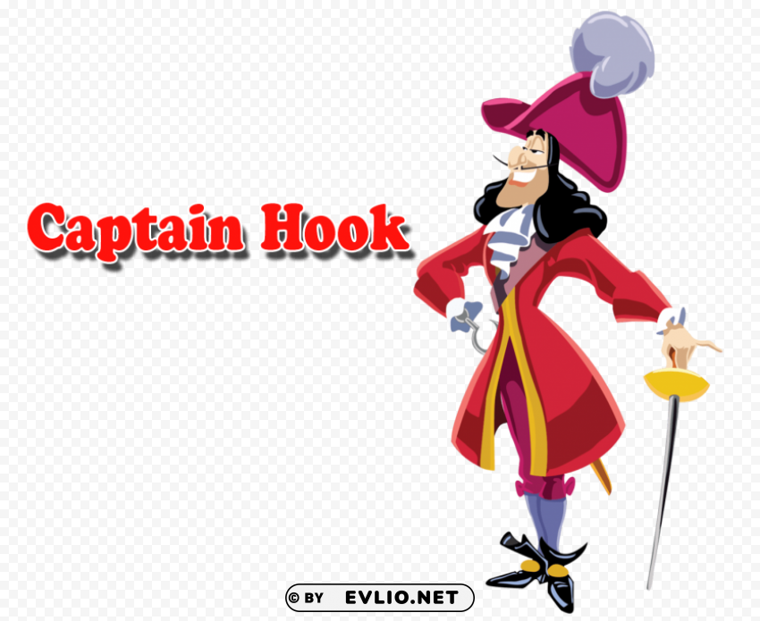 captain hook PNG images for personal projects