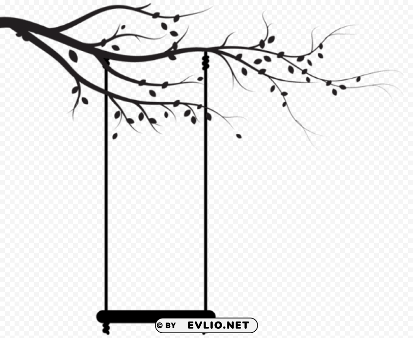 swing silhouette PNG images with no watermark