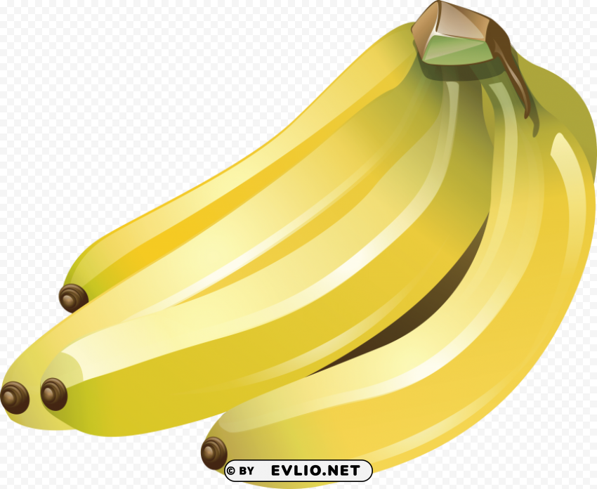 banana clipart Clear Background PNG Isolated Design