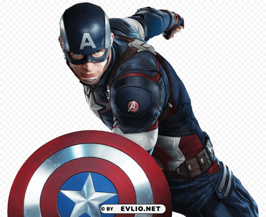 captain america close up Isolated Icon in Transparent PNG Format