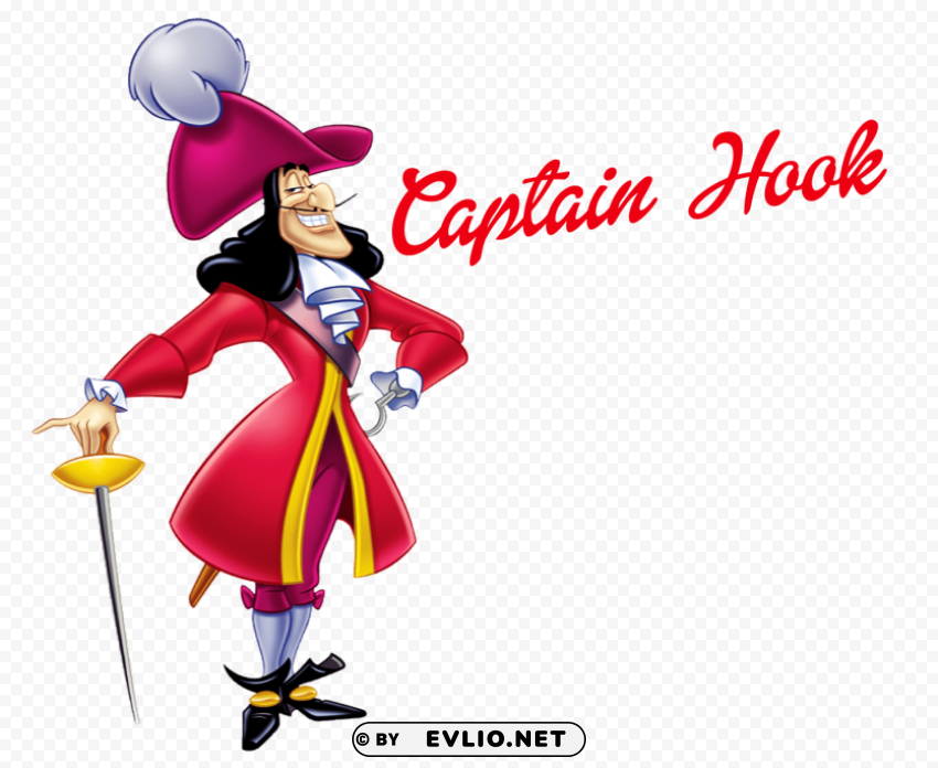 captain hook PNG images for printing
