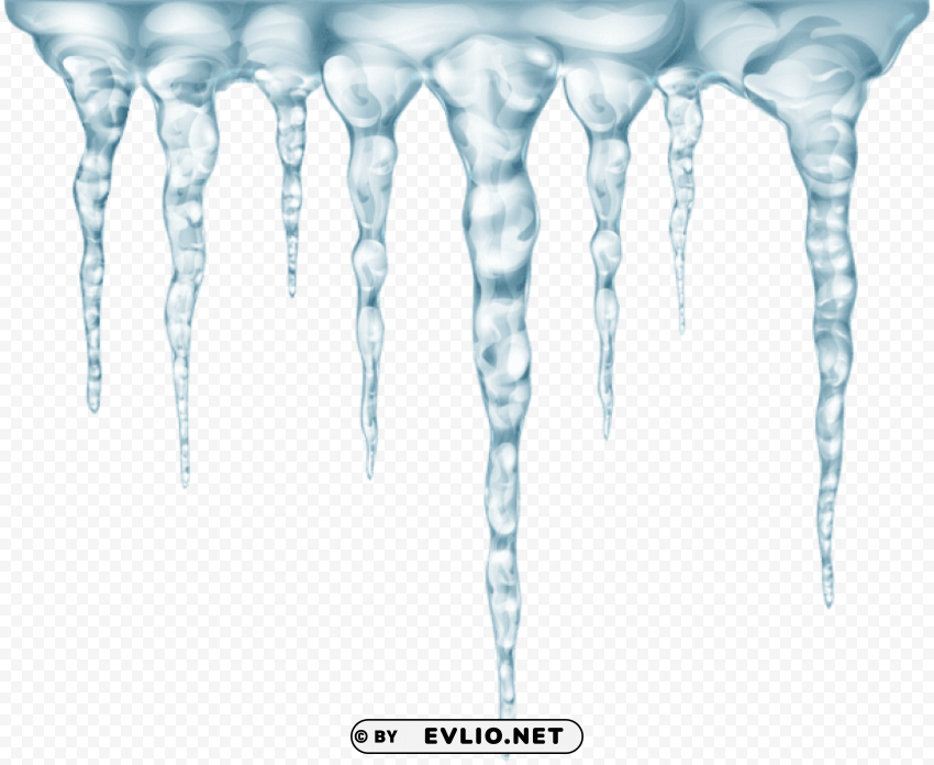 transparent icicles PNG pics with alpha channel