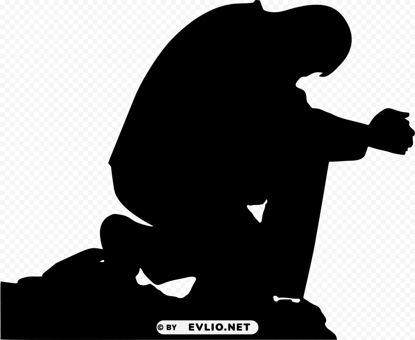 christian clip art praying hands prayer silhouette - praying PNG for Photoshop