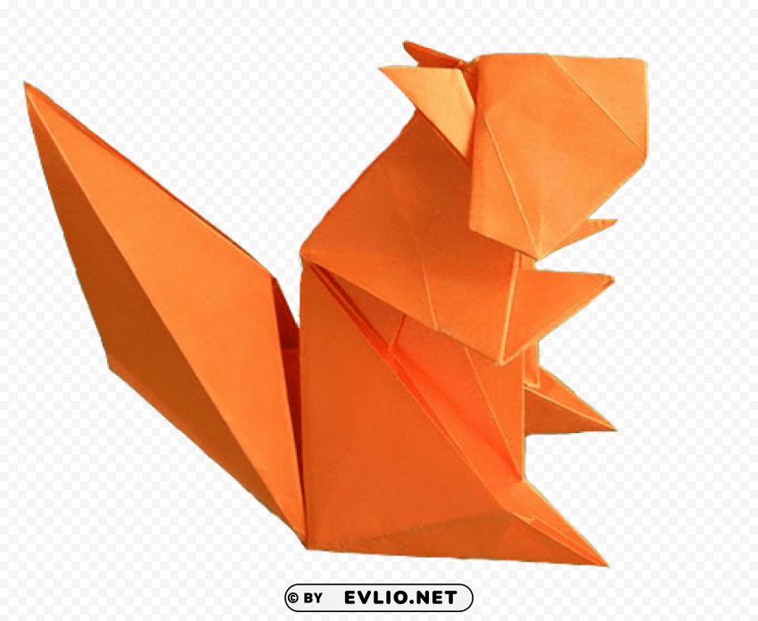 origami squirrel PNG images with alpha transparency layer