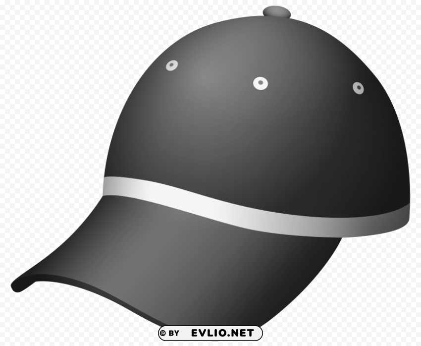 Dark Gray Cap Isolated Object In Transparent PNG Format