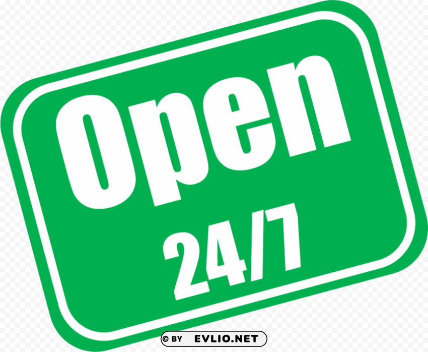 open 24 7 sign Clean Background Isolated PNG Art PNG transparent with Clear Background ID 5f16c75a