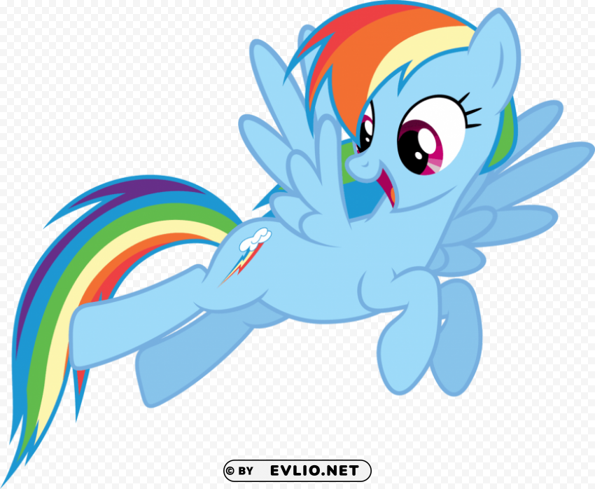 rainbow dash winter wrap up PNG with no background for free
