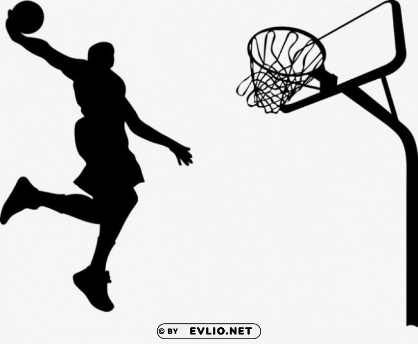 Basketball Dunk Isolated Item On Clear Background PNG