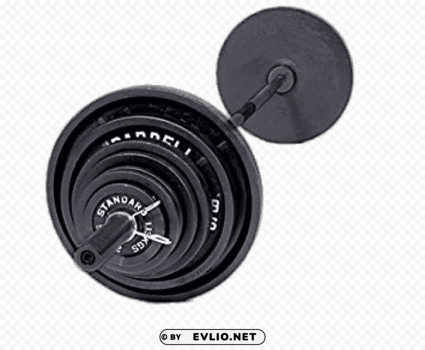 black standard barbell Clear PNG pictures free