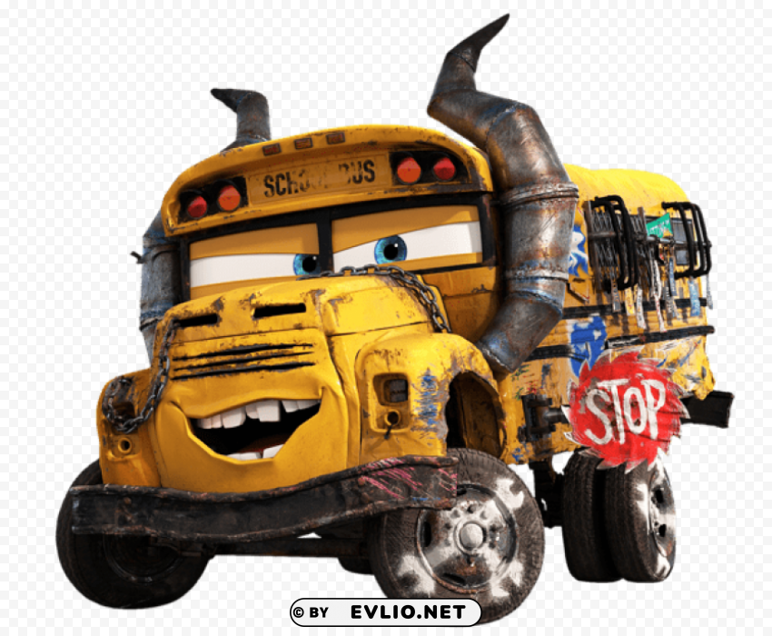 cars 3 miss fritter transparent PNG images for advertising
