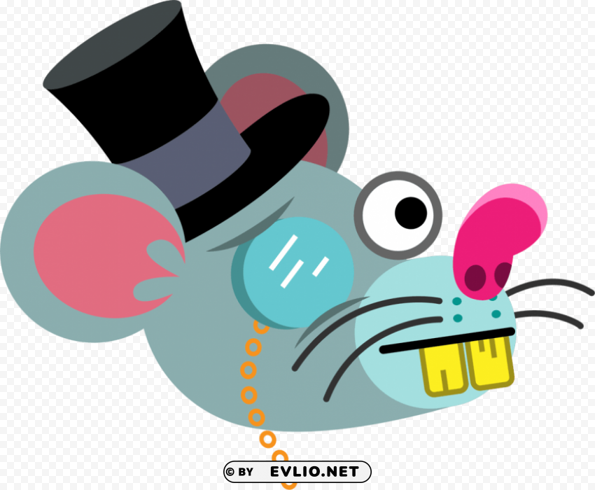 rat emojis Isolated Design Element on Transparent PNG