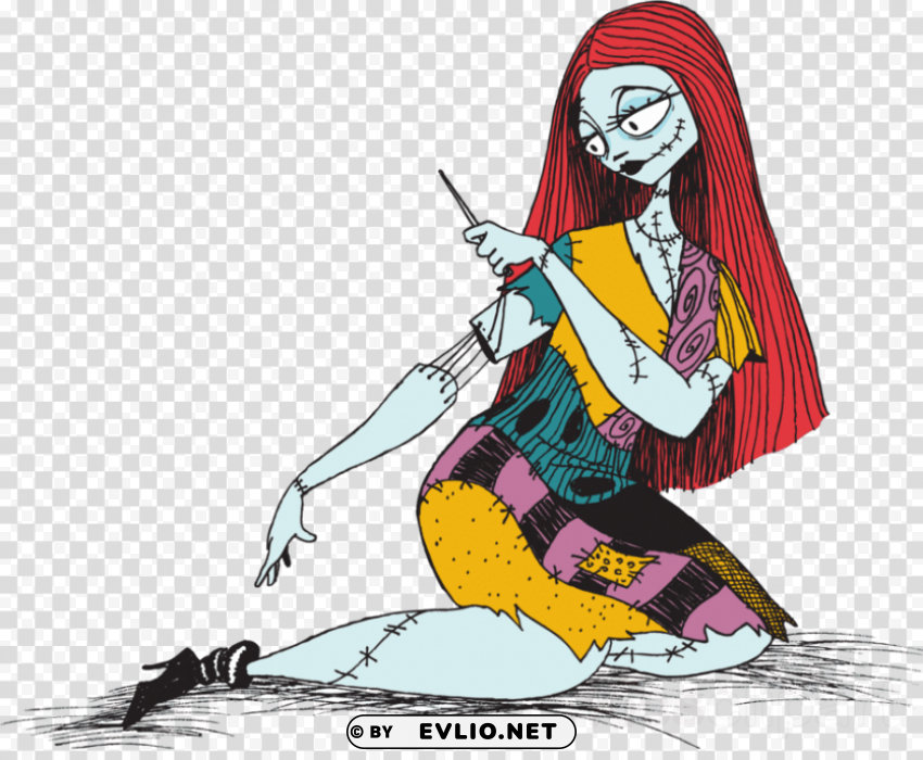 sally nightmare before christmas HighQuality Transparent PNG Isolated Artwork