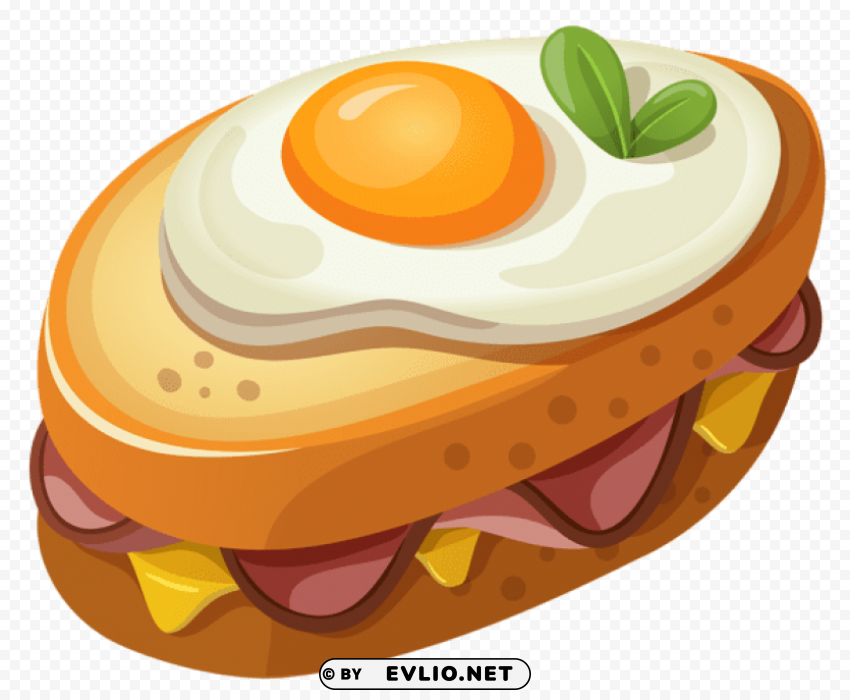 sandwich with eggvector picture PNG for online use