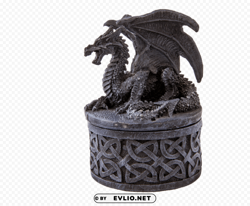 dragon ornate pot PNG cutout