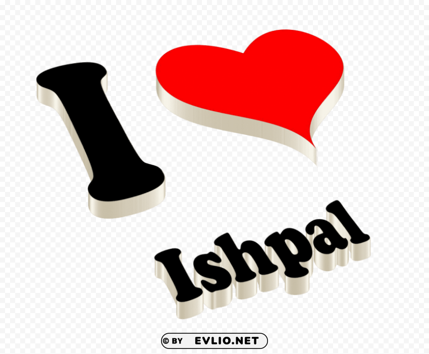 ishpal 3d letter name Isolated Character on HighResolution PNG