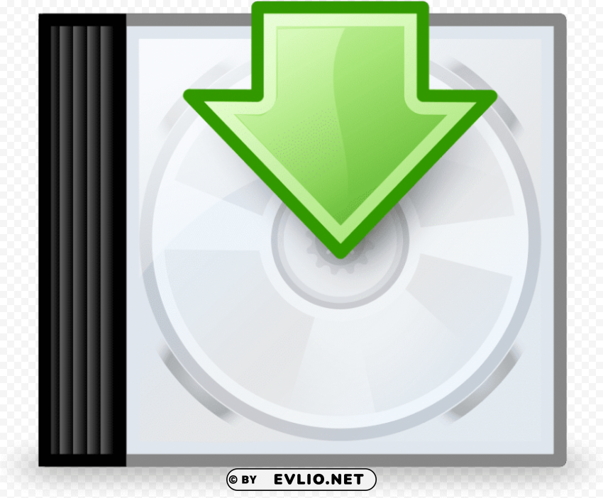 Cd Download Button Clear Background PNG Isolated Item