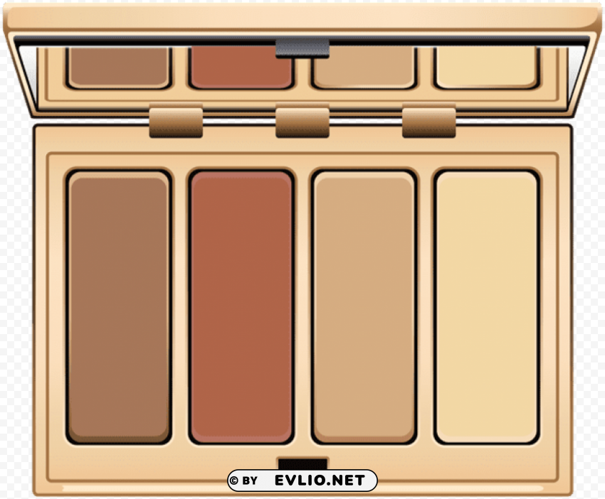 eyeshadow makeup Isolated Illustration on Transparent PNG