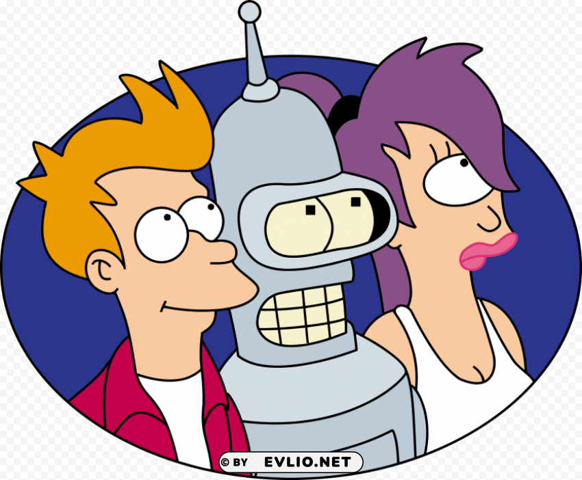 futurama leela fry bender PNG graphics for free clipart png photo - 3c8fff7d