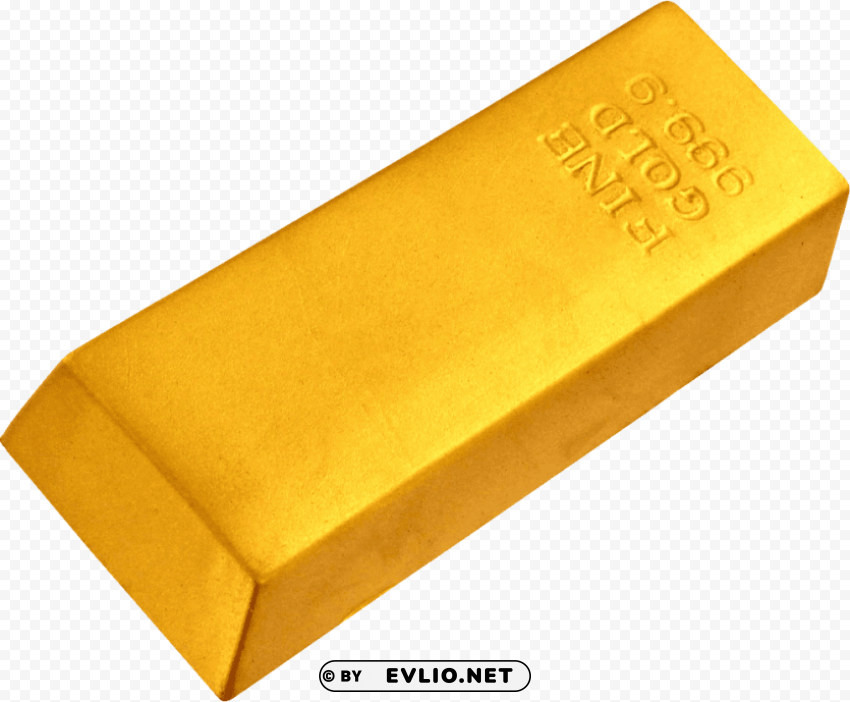 gold bar Isolated Object on HighQuality Transparent PNG