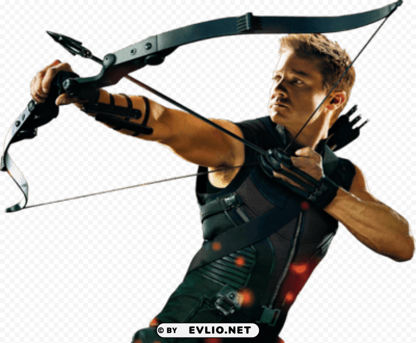 hawkeye left PNG Graphic Isolated on Clear Background Detail