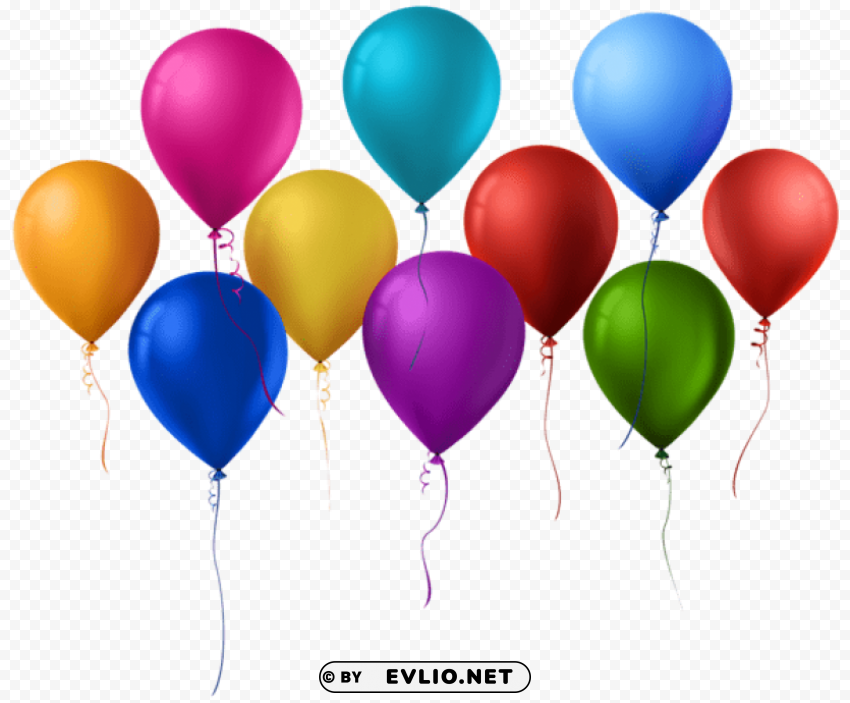 balloons PNG images with alpha background