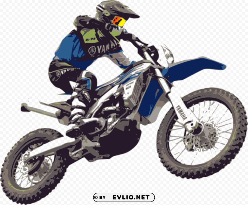 motocross Clean Background Isolated PNG Graphic